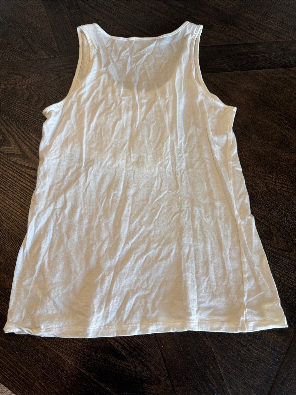 GAP White Ruffle Front Tank Top - Picture 3 of 3